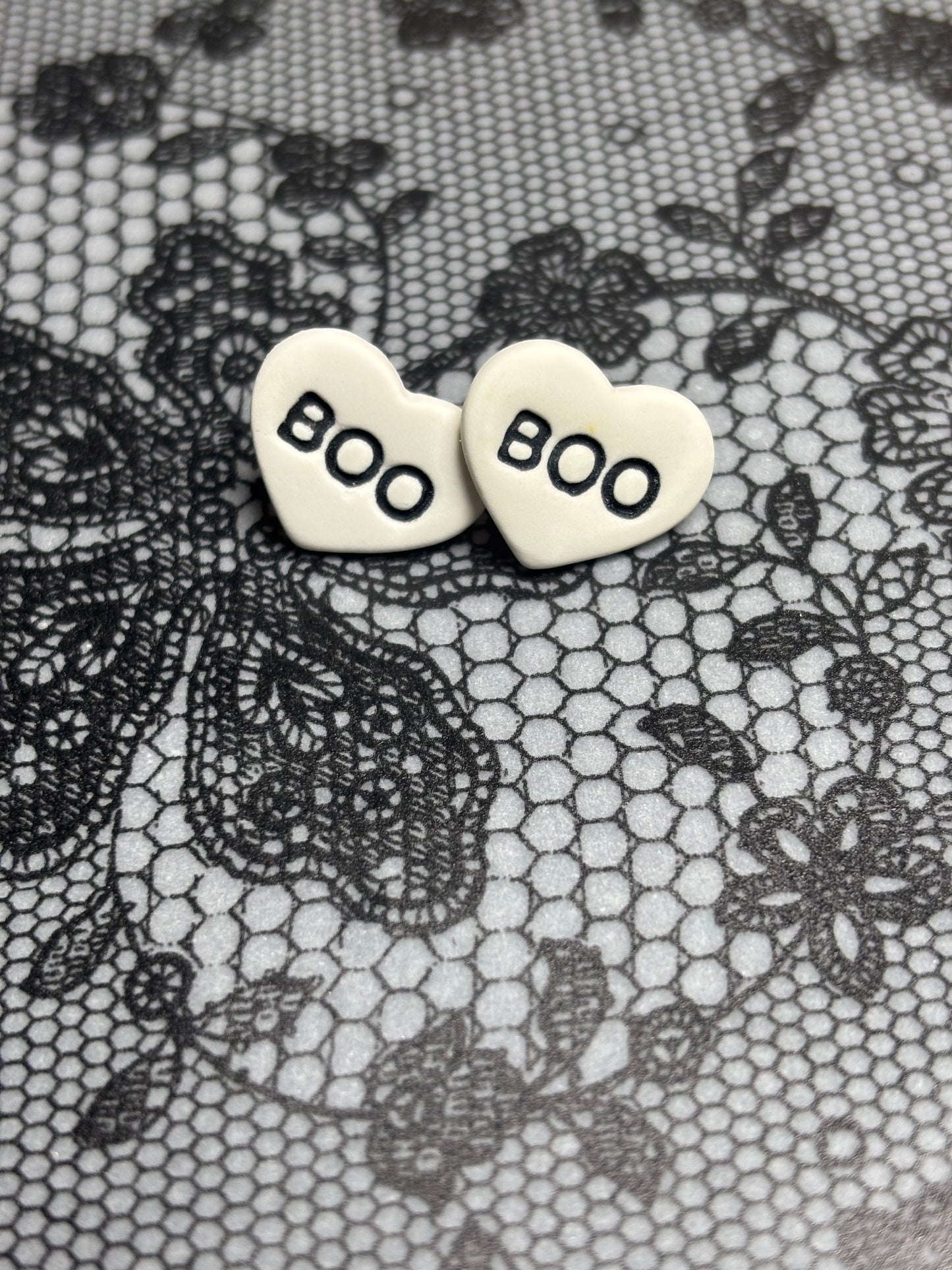 BOOβ Candy Heart Earrings β Spooky Sweet Style π»π