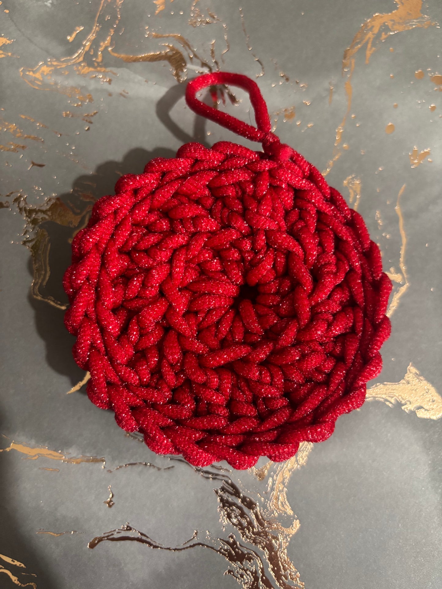 🧶 Handmade Crocheted Scrubby with Hanging Loop
